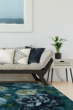 Budget 🧨 Ruggable Camellia Midnight Rug ⭐ -Outdoor Rugs Store Camellia Midnight C RC 0599 57 Washable Rug Paint