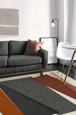 Flash Sale 🔔 Ruggable Color Field in Orange Rug ⌛ -Outdoor Rugs Store ColorField Orange C RC 0525 57 Clean Washable Rug Shapes