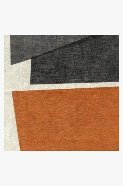 Flash Sale 🔔 Ruggable Color Field in Orange Rug ⌛ -Outdoor Rugs Store ColorField Orange D RC 0525 10 Clean Washable Rug Pad 2