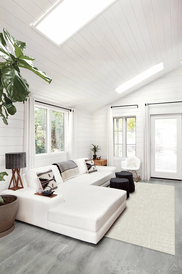 Budget ๐ Ruggable Crosshatch Light Grey Rug ๐ 4 Budget ๐ Ruggable Crosshatch Light Grey Rug ๐ - Image 4