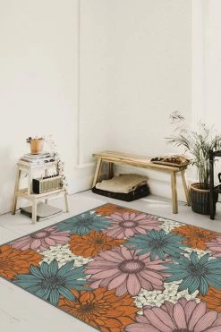 Best reviews of 😀 Ruggable Daphne Orange Jasper Rug 🧨 -Outdoor Rugs Store Daphne OrangeJasper C RC 0570 57 Clean Washable Rug Plant