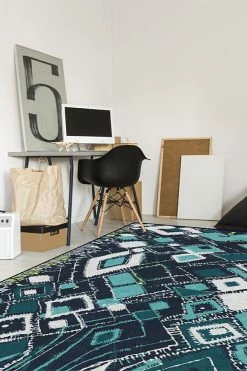 Deals 🛒 Ruggable Delikesh Midnight Rug 💯 -Outdoor Rugs Store DelikeshMidnight C RC 0351 57 Washable Rug Moroccan