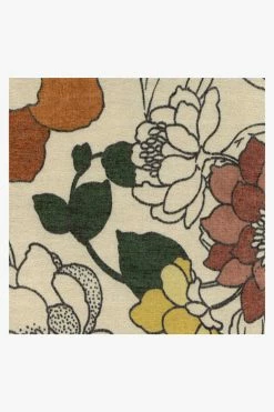 Hot Sale ⭐ Ruggable Floret Sunrise Rug ✨ -Outdoor Rugs Store Floret Sunrise D RC 0564 10 Clean Washable Rug Pad copy 2