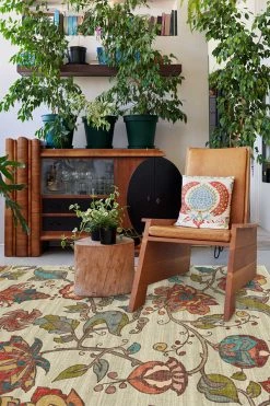 Best deal 🔔 Ruggable Frida Floral Natural Rug ⌛ -Outdoor Rugs Store Frida Floral Natural C RC 0429 57 Washable Rug Folk