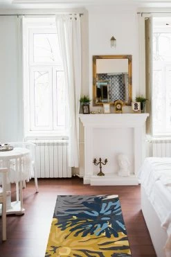 Best Pirce 😉 Ruggable Genevieve Floral Grey Rug 😀 -Outdoor Rugs Store Genevieve Floral Grey C RC 0181 27 Washable Rug Yellow