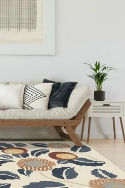 Deals ✔️ Ruggable Hana Imari Rug 👍 -Outdoor Rugs Store Hana Imari C RC 0574 57 Clean Washable Rug Leaf