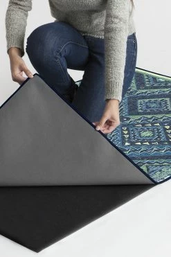 Cheapest 💯 Ruggable Lunja Midnight Rug 🤩 -Outdoor Rugs Store LunjaMidnight B RC 0349 57 Clean Washable Rug Pad