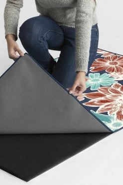 Coupon 🧨 Ruggable Mae Navy Rug 🥰 -Outdoor Rugs Store Mae Navy B RC 0567 57 Clean Washable Rug Pad copy 2