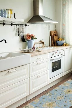 Coupon ✨ Ruggable Marie Pale Blue Rug 🤩 -Outdoor Rugs Store Marie Pale Blue C RC 0186 27 Washable Rug Floral