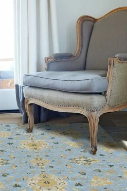 Coupon ✨ Ruggable Marie Pale Blue Rug 🤩 -Outdoor Rugs Store Marie Pale Blue C RC 0186 57 Washable Rug Shabby Chic