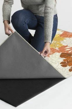 New 🎉 Ruggable Nani Orange Cream Rug 🎁 -Outdoor Rugs Store Nani OrangeCream B RC 0592 57 Clean Washable Rug Pad copy 2