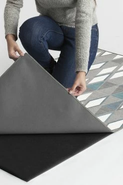 Best deal 💯 Ruggable Pico Diamond Teal Rug 💯 -Outdoor Rugs Store PicoDiamond Teal B RC 0533 57 Clean Washable Rug Pad copy 2