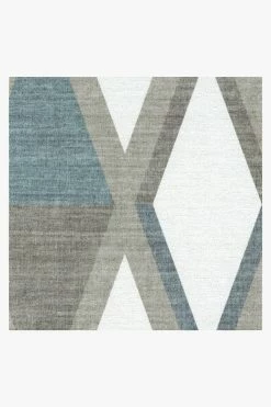 Best deal 💯 Ruggable Pico Diamond Teal Rug 💯 -Outdoor Rugs Store PicoDiamond Teal D RC 0533 10 Clean Washable Rug Pad 2