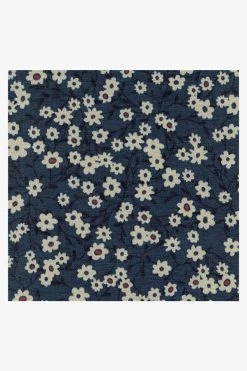 Flash Sale ⭐ Ruggable Posy Navy Rug 🛒 -Outdoor Rugs Store Posy Navy D RC 0579 10 Clean Washable Rug Pad copy 2