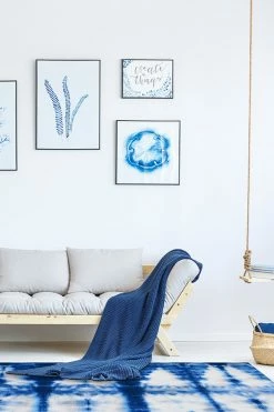 Hot Sale ❤️ Ruggable Shibori Ichi Indigo Rug ✔️ -Outdoor Rugs Store Shibori Ichi Indigo C RC 0302 57 Washable Rug Waves