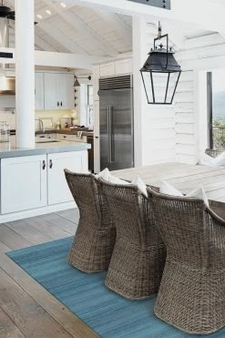 Coupon 🌟 Ruggable Solid Tonal Ocean Blue Rug 🎁 -Outdoor Rugs Store Solid Tonal Ocean Blue C RC 0077 57 Washable Rug Sea