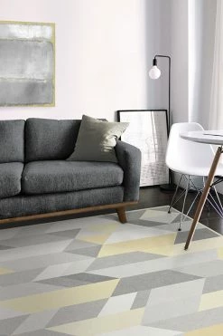 Budget ✔️ Ruggable Sale Urbano Canary Yellow Rug ✨ -Outdoor Rugs Store Urbano CanaryYellow C RC 0547 57 Washable Rug Geo