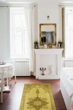 Outlet 👏 Ruggable Victoria Danish Yellow Rug ✨ -Outdoor Rugs Store Victoria Danish Yellow C RC 0422 27 Washable Rug Centerpiece