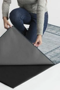 Cheap π Ruggable Vintage Daisy Bordered Blue Rug π 13 Cheap π Ruggable Vintage Daisy Bordered Blue Rug π -Outdoor Rugs Store Vintage Daisy Bordered Blue B RC RE133 57 Clean Washable Rug Pad