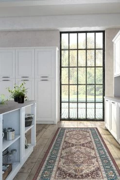 Budget 😉 Ruggable Vintage Heriz Ruby Rug 🤩 -Outdoor Rugs Store VintageHeriz Ruby C RC 0498 27 Clean Washable Rug Traditional