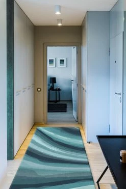 Deals 🌟 Ruggable Sale Watercolor Waves Blue Rug 🥰 -Outdoor Rugs Store Watercolor Waves Blue C RC 0307 27 Washable Rug Abstract