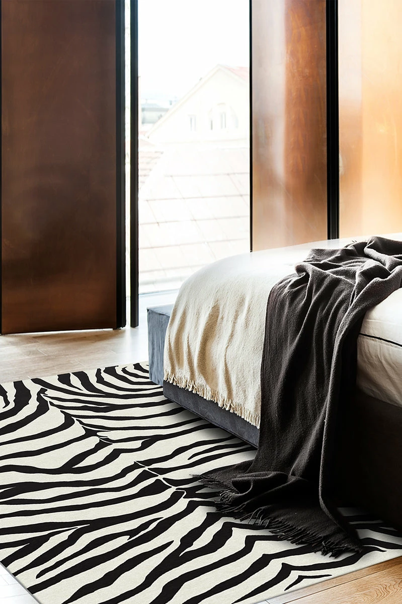 Budget ❤️ Ruggable Zebra Black Rug ✔️ 4 Budget ❤️ Ruggable Zebra Black Rug ✔️ - Image 4