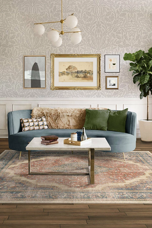 Best Pirce 🎉 Ruggable Adeline Antique Red Rug 🎁 4 Best Pirce 🎉 Ruggable Adeline Antique Red Rug 🎁 - Image 4