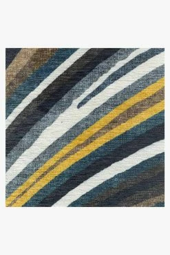 Flash Sale ⌛ Ruggable Agate Golden Azure Rug ✔️ -Outdoor Rugs Store agate golden azure D RC 0311 57