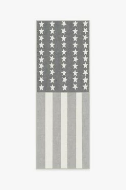 Discount 👍 Ruggable American Flag Grey Rug 😍 -Outdoor Rugs Store american flag grey A RC 0745 27 V3