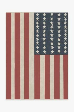 Promo โญ Ruggable American Flag Red Rug ๐