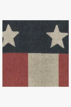 Promo ⭐ Ruggable American Flag Red Rug 👏 -Outdoor Rugs Store american flag red D RC 0744 27