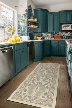 Discount 👍 Ruggable Anna Sui Lady Shalott Cream Rug ✔️ -Outdoor Rugs Store anna sui lady shalott cream C RC AS008 27