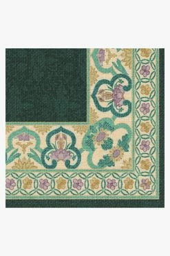 Outlet 💯 Ruggable Anna Sui Sundborn Castleton Green Rug 🥰 -Outdoor Rugs Store anna sui sunborn castleton green D RC AS016 57