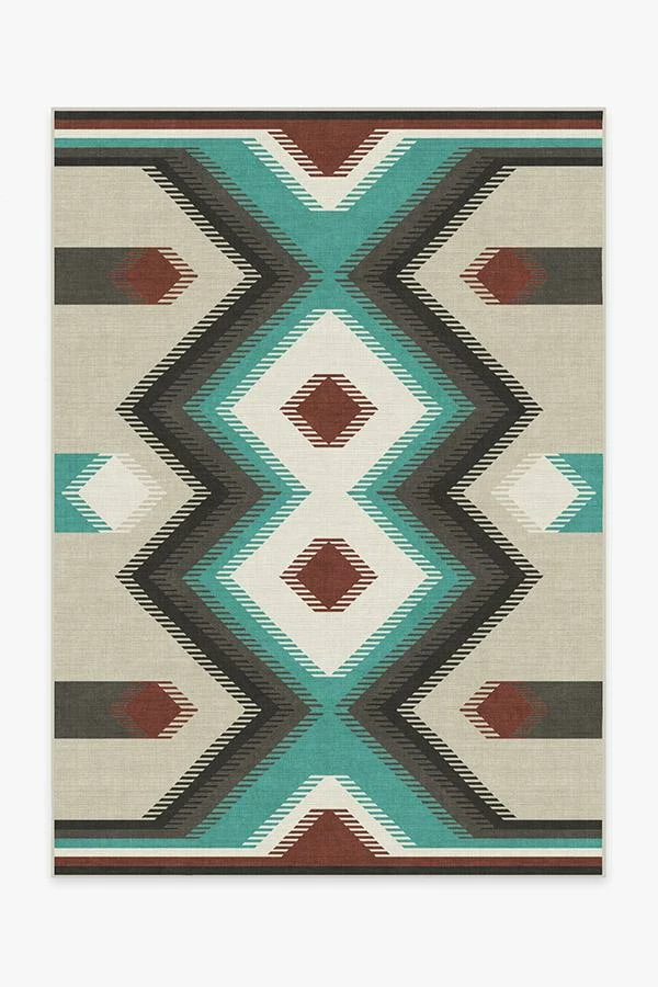 Buy 🛒 Ruggable Anza Turquoise Rug 😍 1 Buy 🛒 Ruggable Anza Turquoise Rug 😍