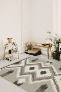 New 💯 Ruggable Anza Warm Grey Rug 👍 -Outdoor Rugs Store anza warm grey C RC 0682 57