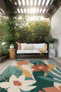 Flash Sale ❤️ Ruggable Outdoor Arcadia Multicolor Rug 🔥 -Outdoor Rugs Store arcadia multicolor C RC TR022 57