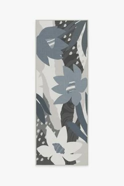 Budget 🛒 Ruggable Outdoor Arcadia Steel Blue Rug ✨ -Outdoor Rugs Store arcadia steel blue A RC TR024 27 V2