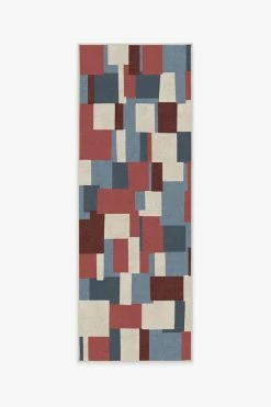 Best Pirce ⌛ Ruggable Blockera Red Rug ⭐ -Outdoor Rugs Store blockera red A RC 0741 27 V2