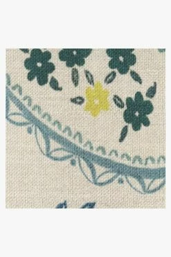 Cheapest ❤️ Ruggable Boteh Blue Rug 🤩 -Outdoor Rugs Store boteh blue D RC BY013 57