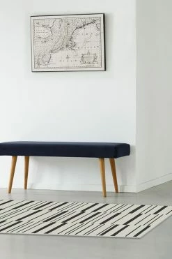 New 😉 Ruggable Broken Stripe Black Rug ✨ -Outdoor Rugs Store broken stripe black C RC 0628 27