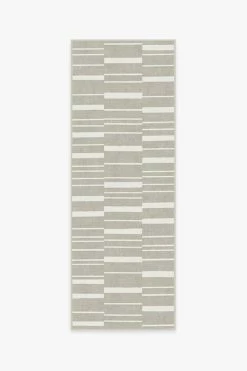 Deals 💯 Ruggable Broken Stripe Grey Rug ⌛ -Outdoor Rugs Store broken stripe grey A RC 0629 27 V2