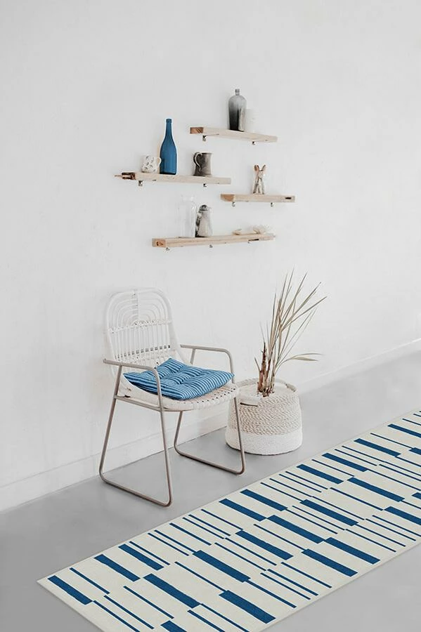 New โจ Ruggable Broken Stripe Indigo Rug ๐ 8 New โจ Ruggable Broken Stripe Indigo Rug ๐ - Image 8