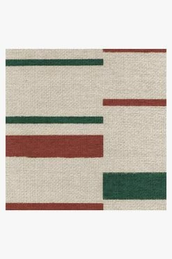Cheap 🤩 Ruggable Broken Stripe Red & Green Rug 🛒 -Outdoor Rugs Store broken stripe red green D RC XM004 57