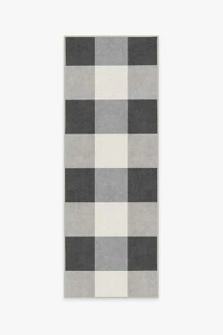 Top 10 🌟 Ruggable Buffalo Plaid Black & White Rug 😀 -Outdoor Rugs Store buffalo plaid black white A RC 0494 27 V4