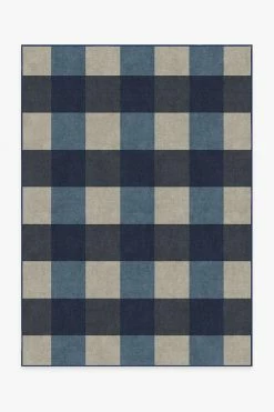 Flash Sale ๐ Ruggable Buffalo Plaid Blue & Ivory Rug ๐งจ