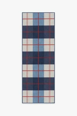 Best Sale ⌛ Ruggable Buffalo Plaid Red & Blue Rug 😀 -Outdoor Rugs Store buffalo plaid red blue A RC 0520 27 V2