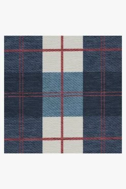 Best Sale ⌛ Ruggable Buffalo Plaid Red & Blue Rug 😀 -Outdoor Rugs Store buffalo plaid red blue D RC 0520 27 V2