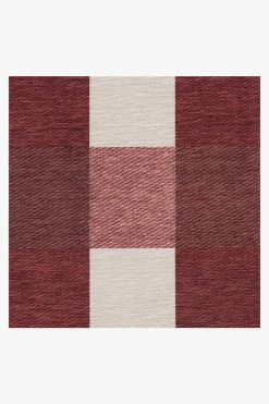 Hot Sale 👍 Ruggable Buffalo Plaid Red & White Rug 💯 -Outdoor Rugs Store buffalo plaid red white D RC 0518 57 V2