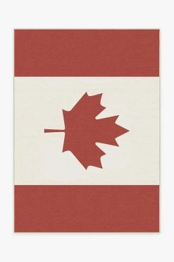 Hot Sale ๐ Ruggable Canada Red Rug ๐
