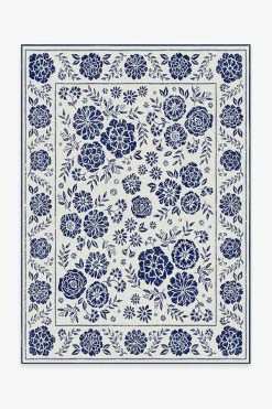 Top 10 🤩 Ruggable Outdoor Carmela Suzani Delft Blue Rug 🛒